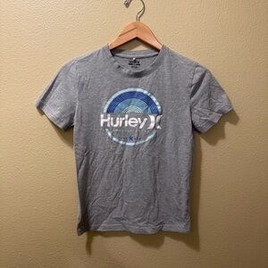 Boy’s 14/16 Hurley Heather Gray & Blue Short Sleeve Graphic T-shirt